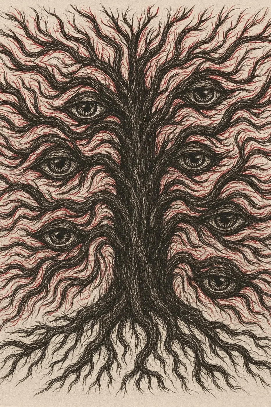 Red/Black Eye Tree — Close