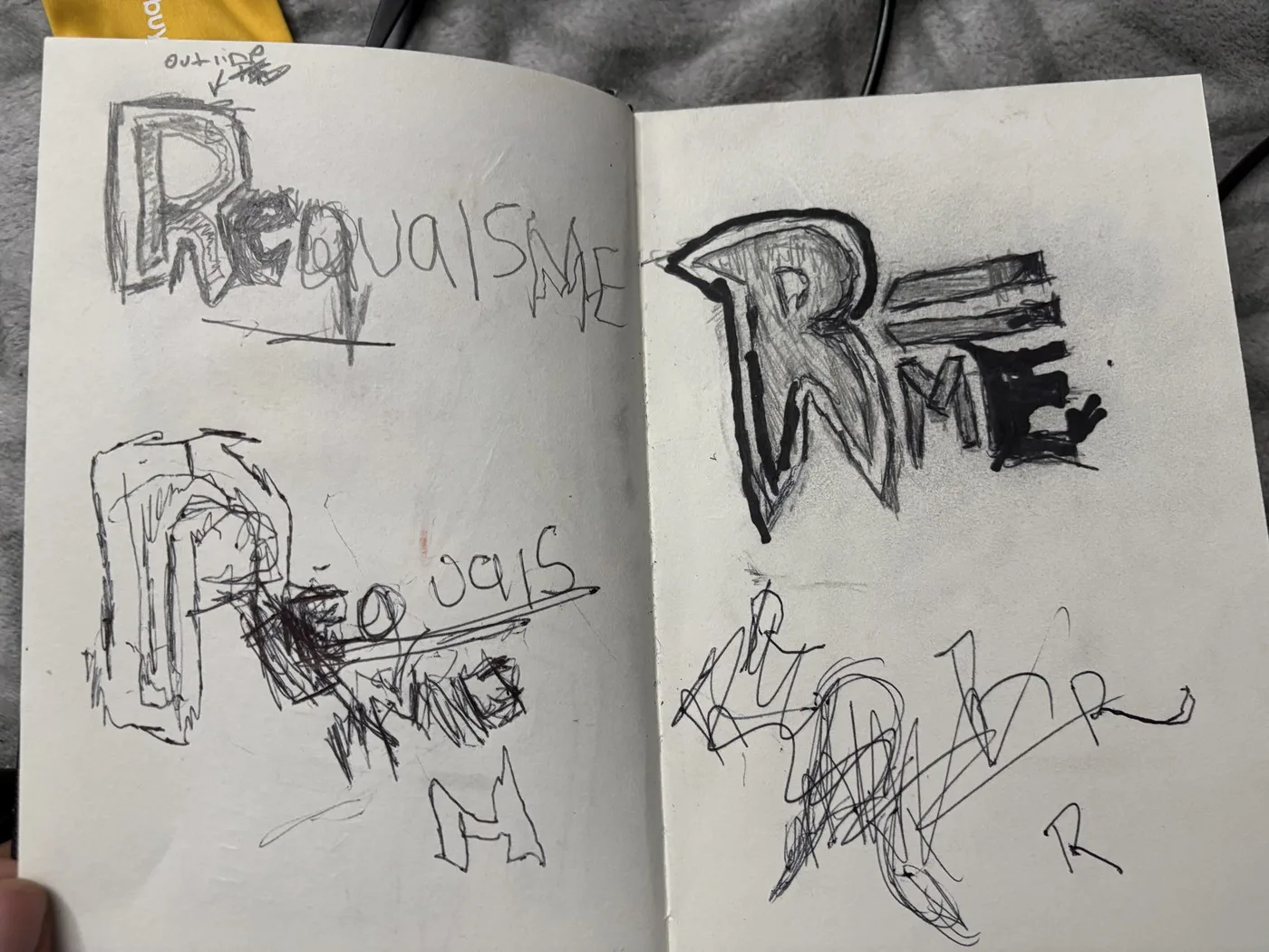 R=Me Logo Sketchbook